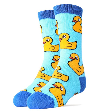 Duckies - Kid's Funny Crew Socks