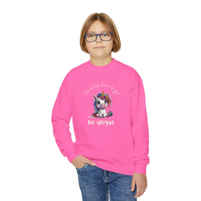 "Be Unique" Girls Crewneck Sweatshirt