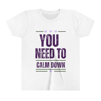 "You Need to Calm Down" Girls' Short-Sleeve Tee