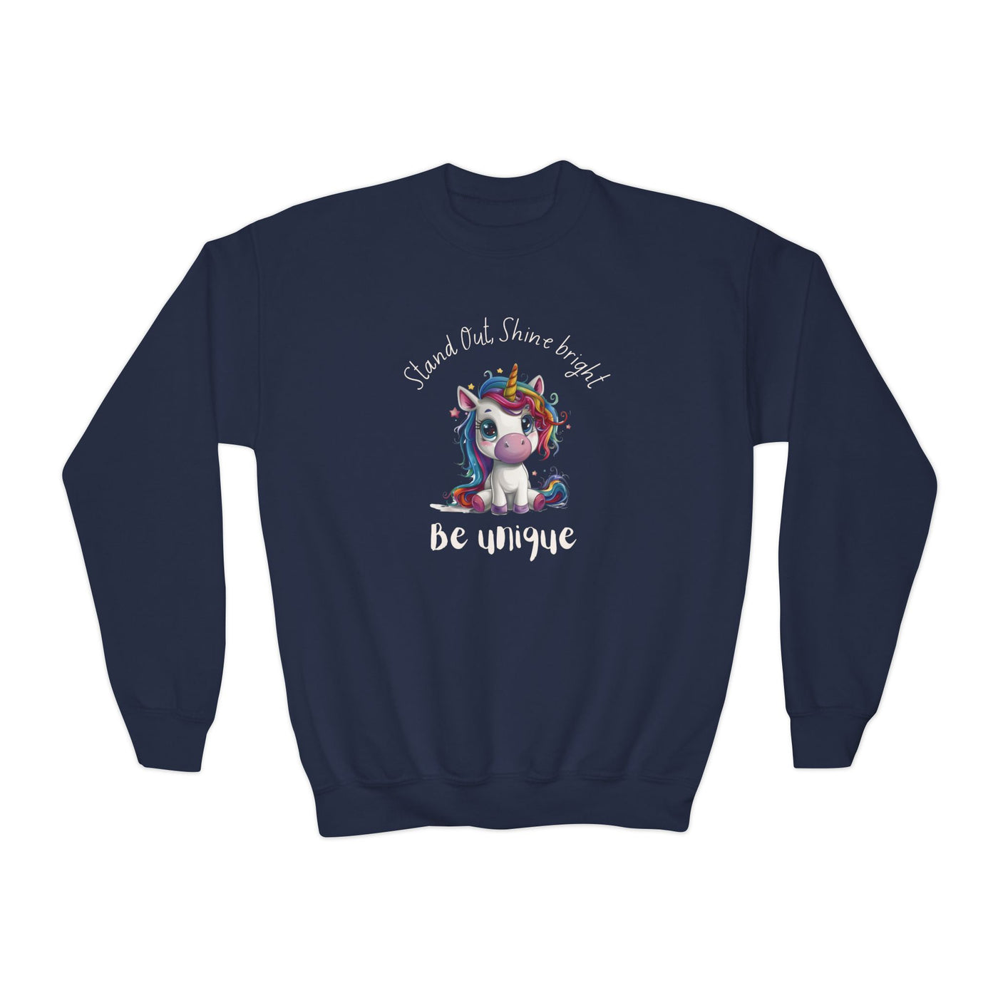 "Be Unique" Girls Crewneck Sweatshirt