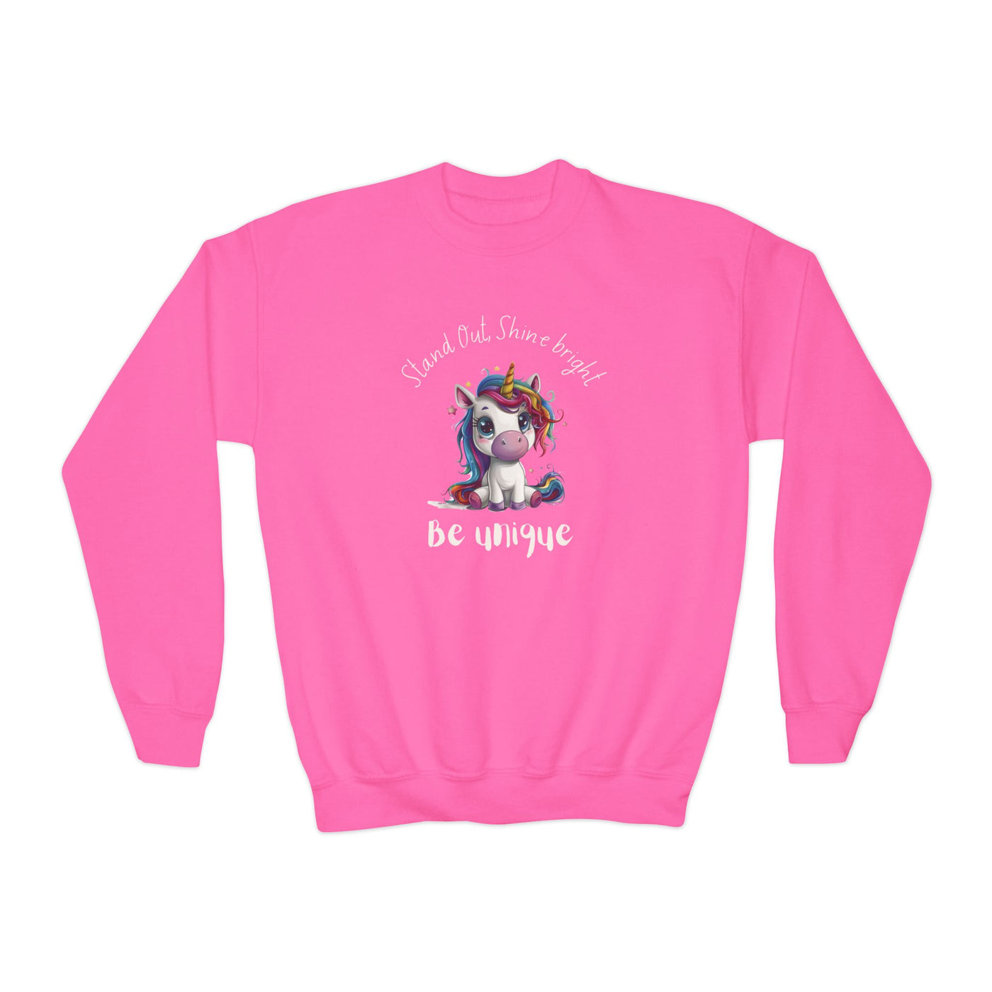 "Be Unique" Girls Crewneck Sweatshirt