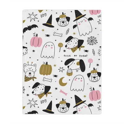 Printify Home Decor 30" × 40" Pooches & Phantoms: Kids' Whimsical Blanket