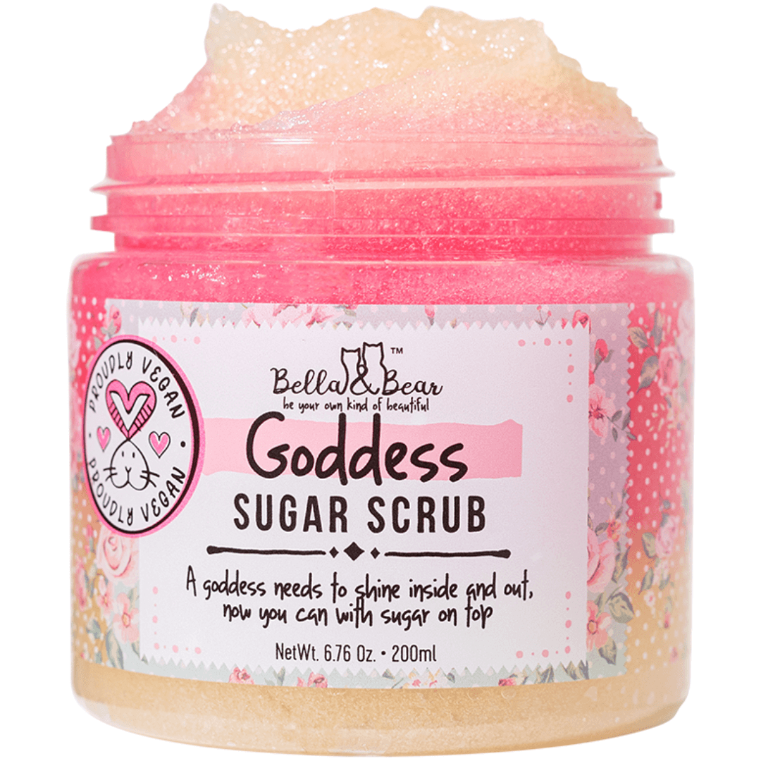 Bella & Bear bath Goddess Sugar Scrub Body Exfoliator, with Shower Gel 6.7oz