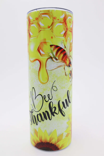 Callie Jean Design Tumbler Bee Thankful 20oz Tumbler by Callie Jean Design - Poppy Wish