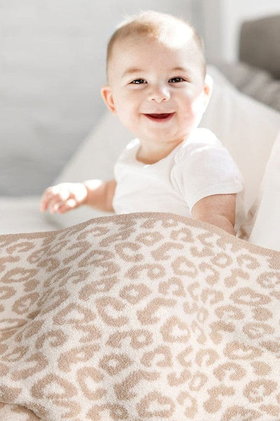 Fashion City Kids Leopard Print Luxury Soft Throw Blanket