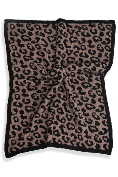 Fashion City Kids Leopard Print Luxury Soft Throw Blanket