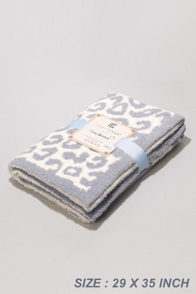 Fashion City Kids Leopard Print Luxury Soft Throw Blanket