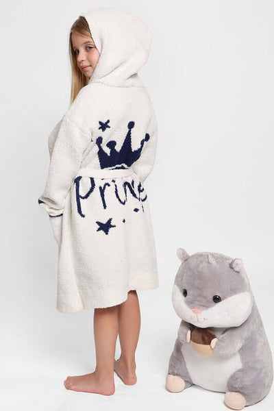 Fashion City Robe Children's Multi Print Luxury Soft Hooded Robe