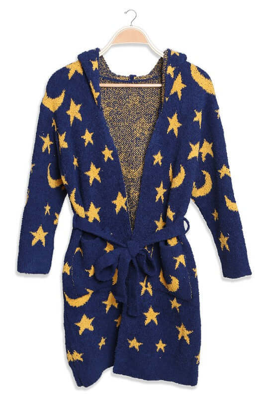 Fashion City Robe NIGHT SKY / 1 Children's Multi Print Luxury Soft Hooded Robe