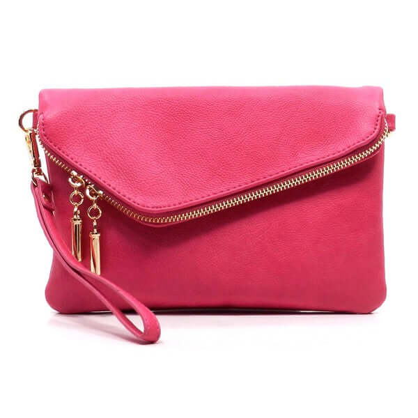 Fashion World clutch FUCHSIA / one Fashion Envelope Foldover Clutch