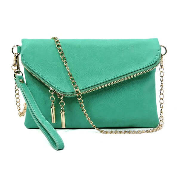 Fashion World clutch TURQUOISE / one Fashion Envelope Foldover Clutch