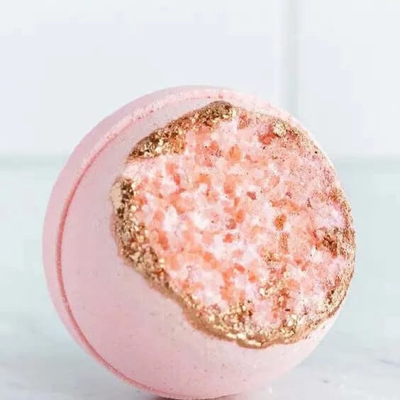 Latika Beauty bath Geode Bath Bomb - Rose Quartz - valentines gift