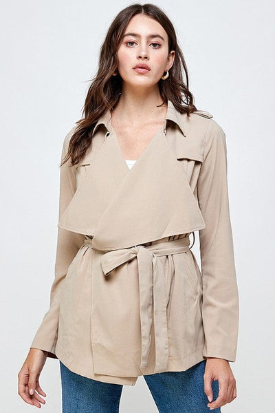 Miley + Molly Coats taupe / S Trench Coat Jacket