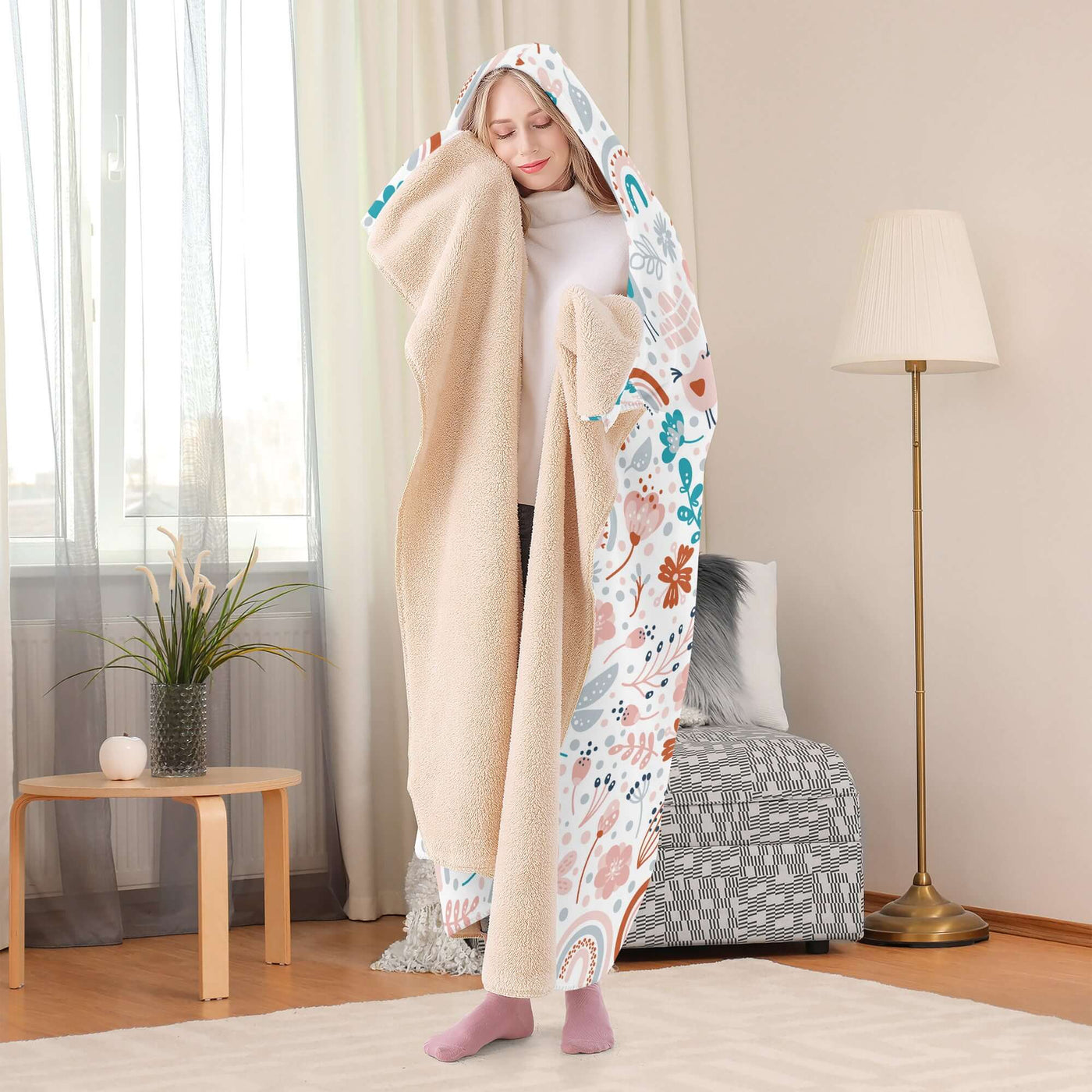 Poppy Wish Hooded Blanket Bliss Hooded Blanket