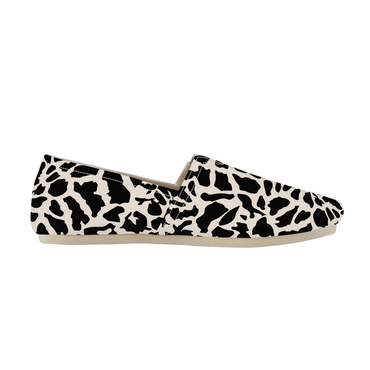 Poppy Wish Shoes Luksus Giraffe Canvas Driving Shoe