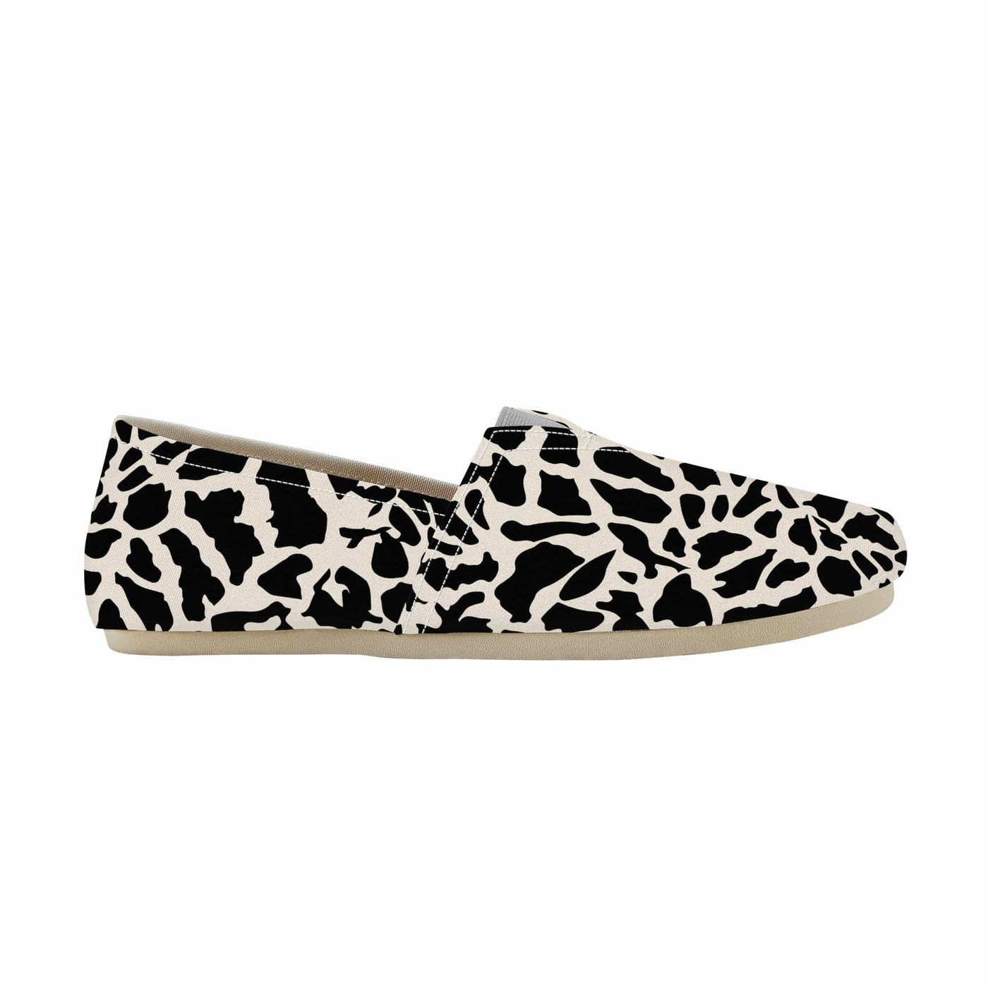 Poppy Wish Shoes Luksus Giraffe Canvas Driving Shoe