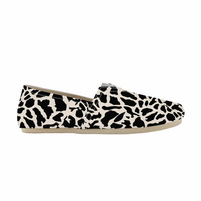 Poppy Wish Shoes Luksus Giraffe Canvas Driving Shoe