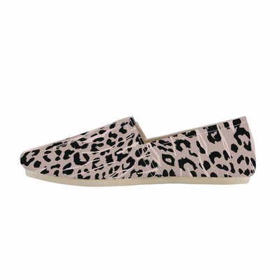 Poppy Wish Shoes Luksus Leopard Canvas Driving Shoe