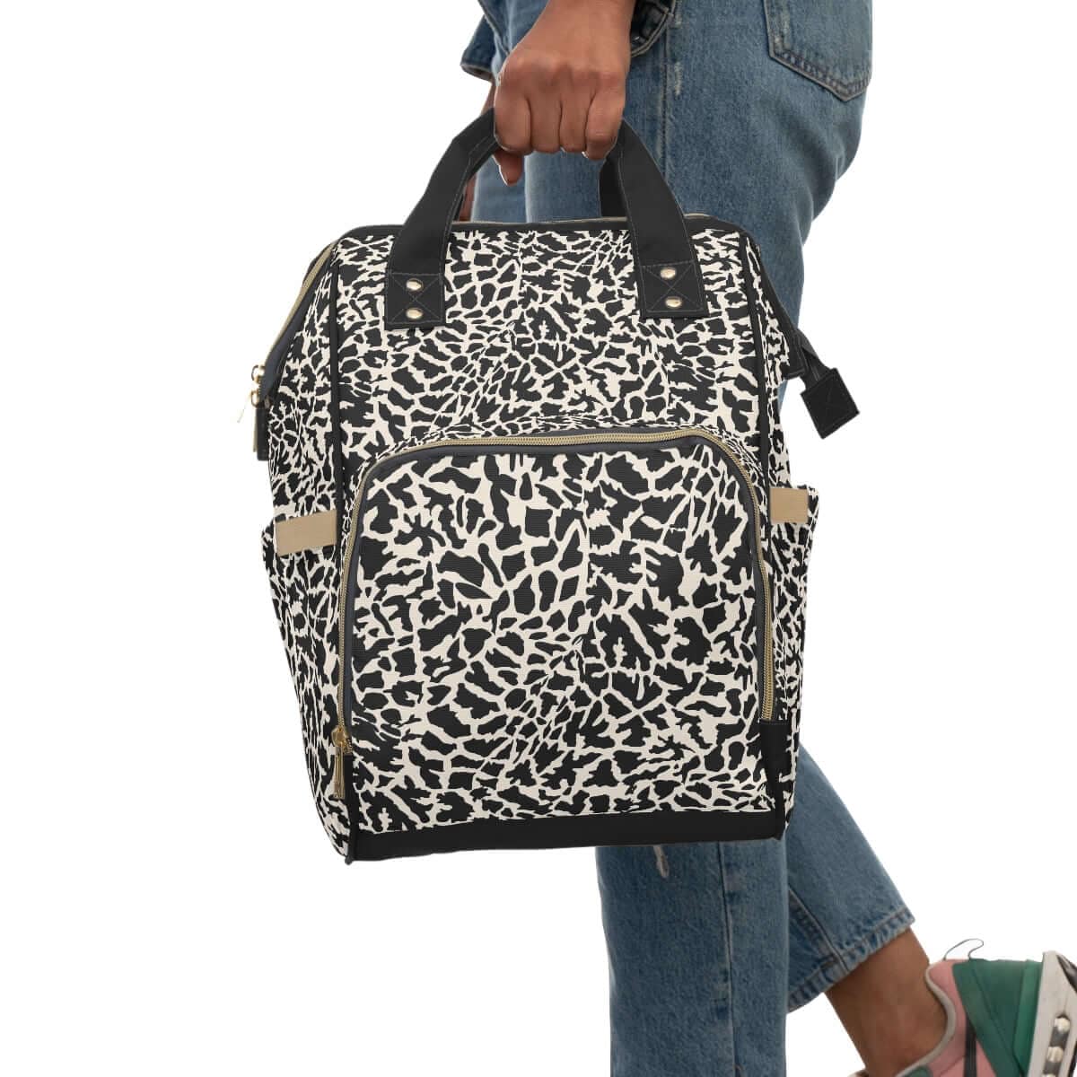 Printify Baby Essentials 15.0" × 10.8" × 6.7'' Giraffe Print Diaper Backpack