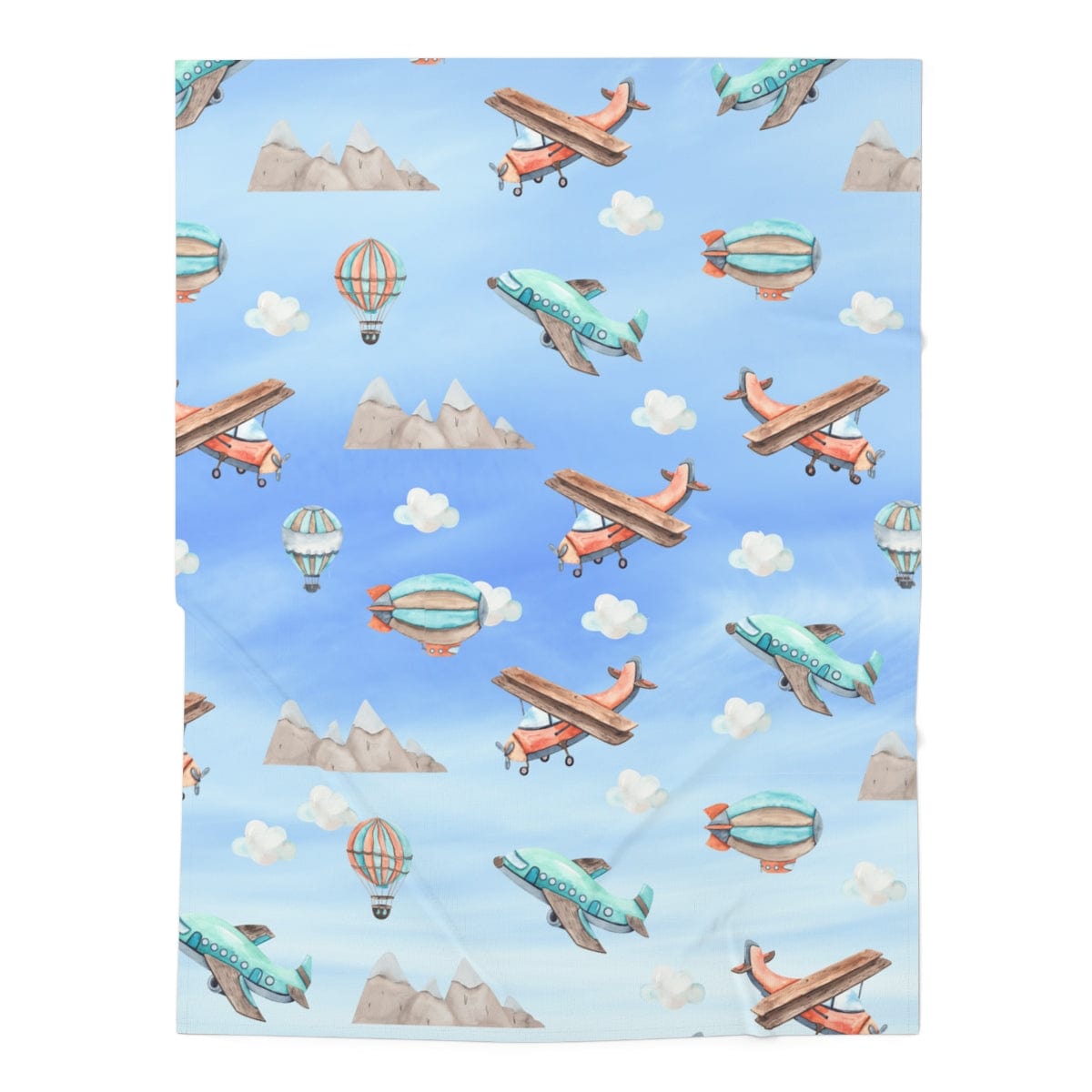 Printify Home Decor 30" × 40" / White Take Flight Baby Swaddle Blanket