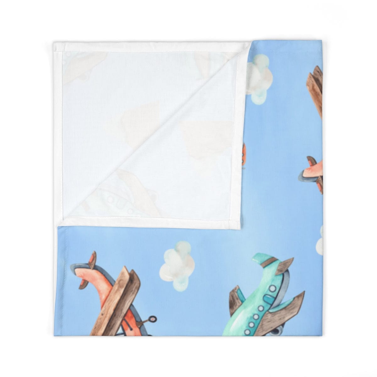 Printify Home Decor 30" × 40" / White Take Flight Baby Swaddle Blanket