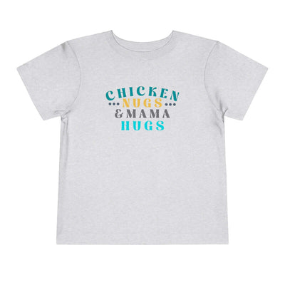 Printify Kids clothes Athletic Heather / 2T Chicken Nugs & Mama Hugs Toddler Tee