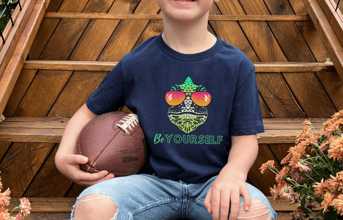 Printify Kids clothes Be Yourself Youth Short Sleeve Tee