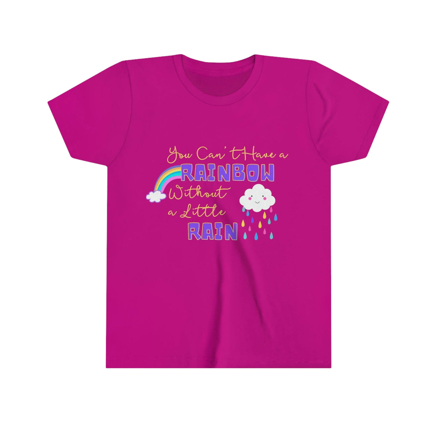 Printify Kids clothes Berry / S Girls Rainbow Tee