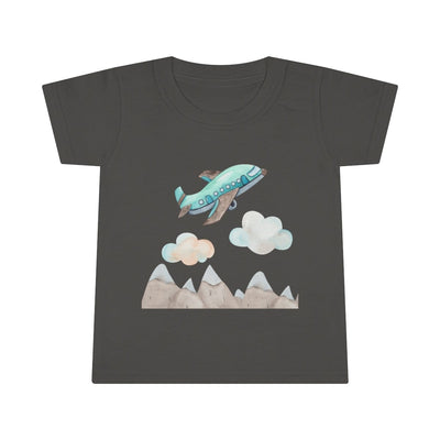 Printify Kids clothes Charcoal / 2T Take Flight Plane Toddler T-shirt