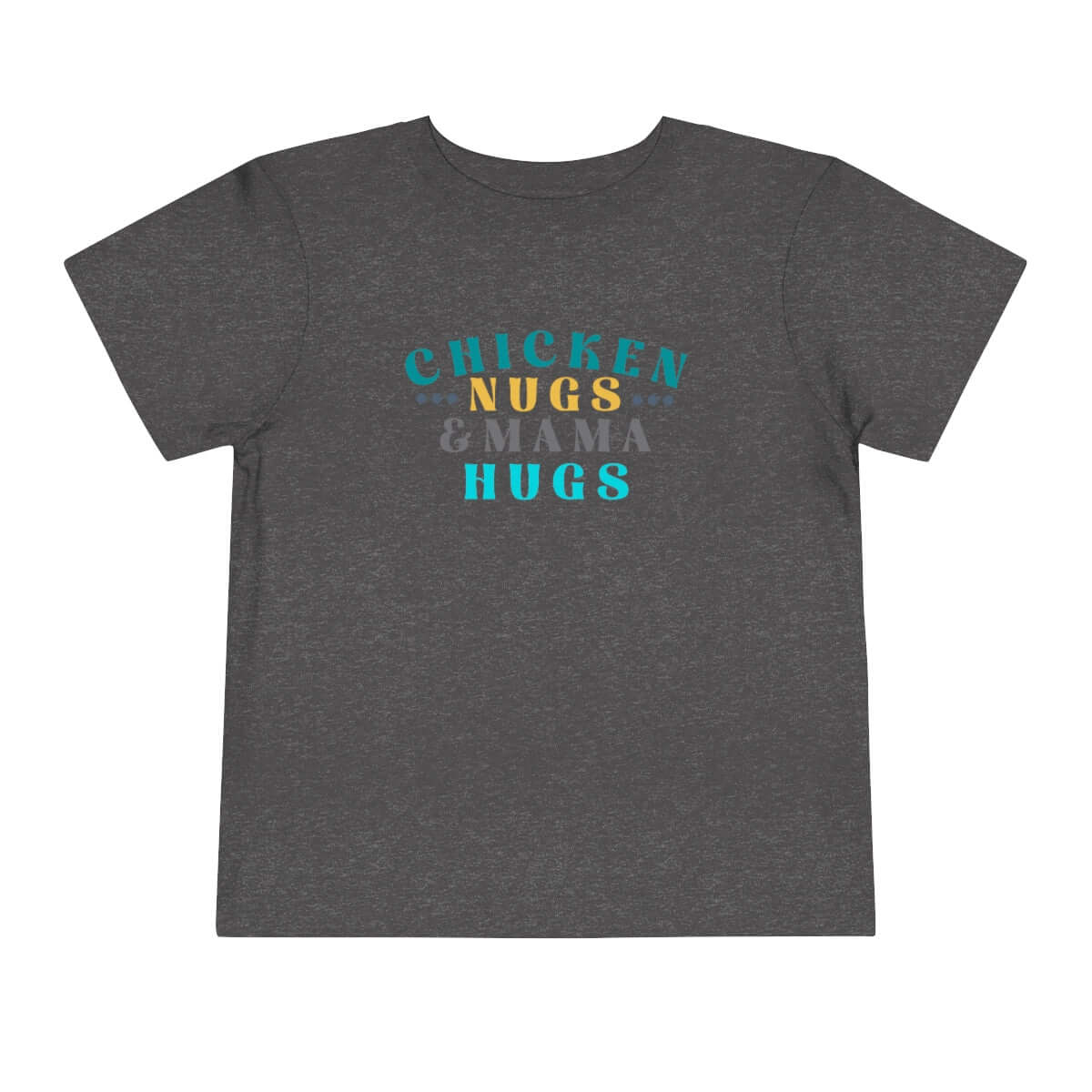 Printify Kids clothes Dark Heather Grey / 2T Chicken Nugs & Mama Hugs Toddler Tee