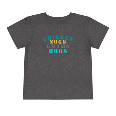 Printify Kids clothes Dark Heather Grey / 2T Chicken Nugs & Mama Hugs Toddler Tee