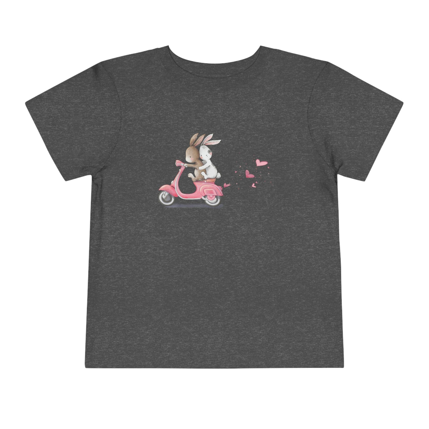 Printify Kids clothes Dark Heather Grey / 2T Vroom Valentine Toddler Tee