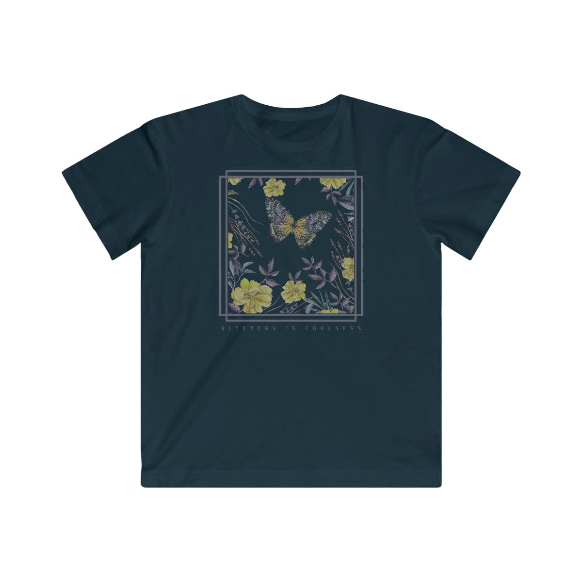 Printify Kids clothes Navy / XS Kindness is cool tee