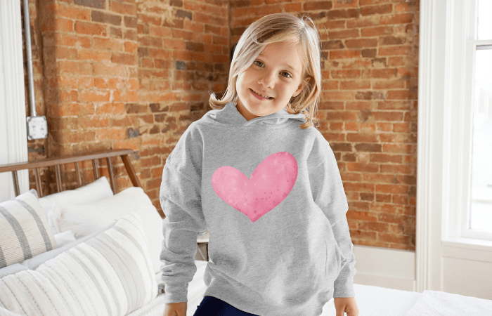 Printify Kids clothes Toddler Girl's Sweetheart Hoodie