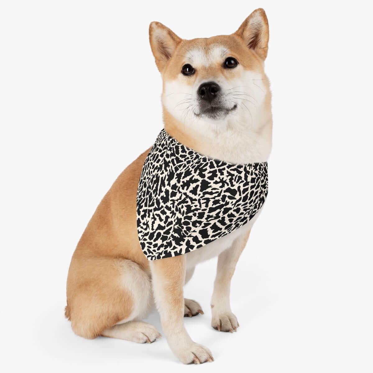 Printify Pets L Giraffe Print Pet Bandana Collar