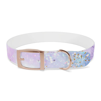 Printify Pets L / Rose Gold / TPU Blue & Purple Glitter Dog Collar