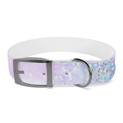 Printify Pets M / Gun Metal / TPU Blue & Purple Glitter Dog Collar