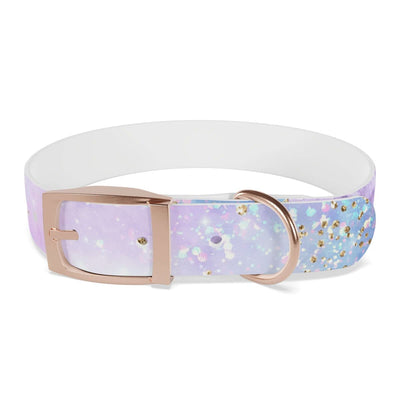 Printify Pets M / Rose Gold / TPU Blue & Purple Glitter Dog Collar