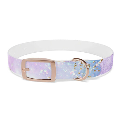 Printify Pets S / Rose Gold / TPU Blue & Purple Glitter Dog Collar