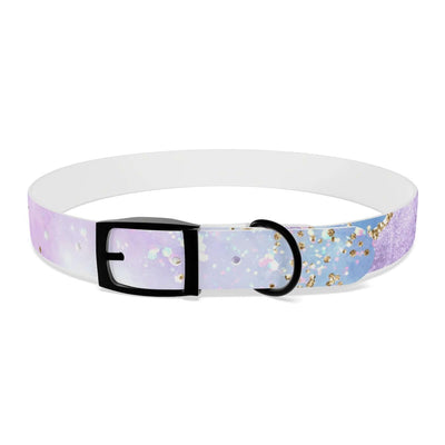 Printify Pets XL / Black Onyx / TPU Blue & Purple Glitter Dog Collar