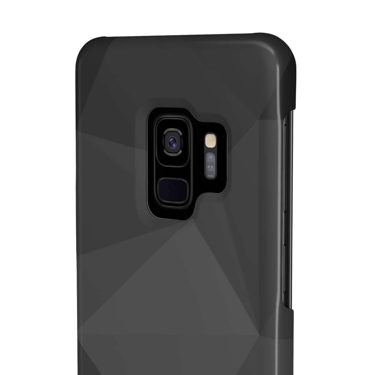 Printify Phone Case Black Geometric Slim Phone Case, Case-Mate