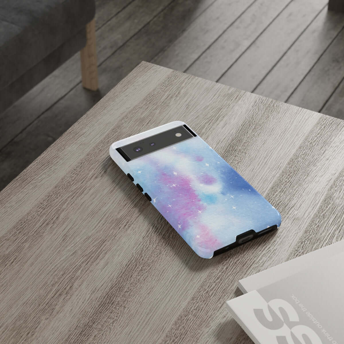 Printify Phone Case Blue and Purple Abstract Tough Cases