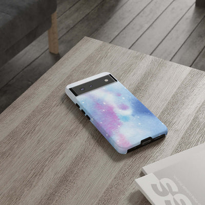 Printify Phone Case Blue and Purple Abstract Tough Cases