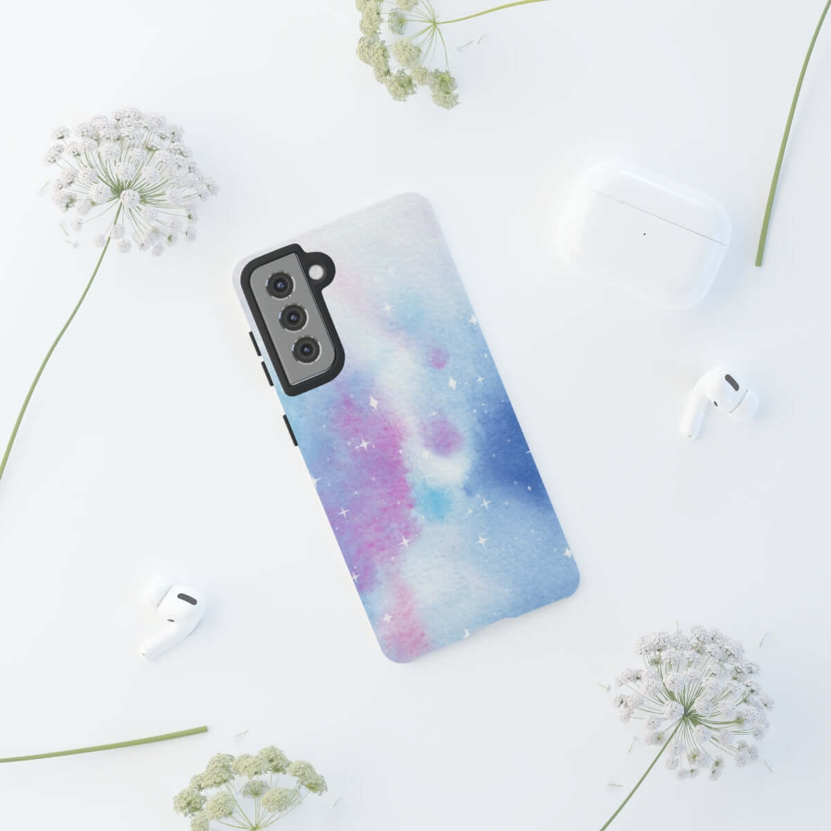 Printify Phone Case Blue and Purple Abstract Tough Cases