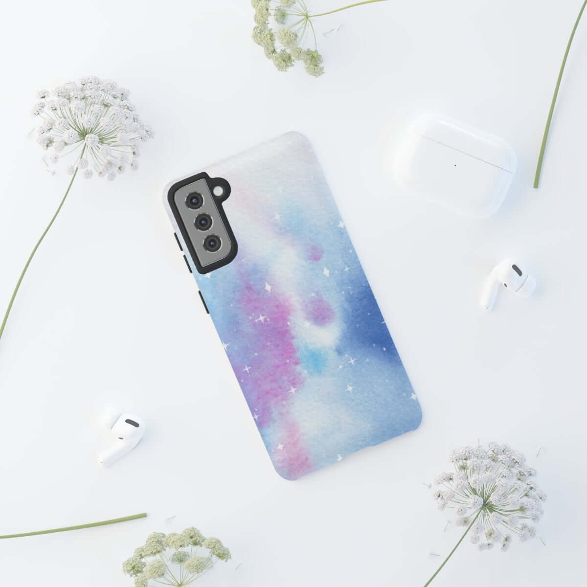 Printify Phone Case Blue and Purple Abstract Tough Cases