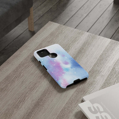 Printify Phone Case Blue and Purple Abstract Tough Cases