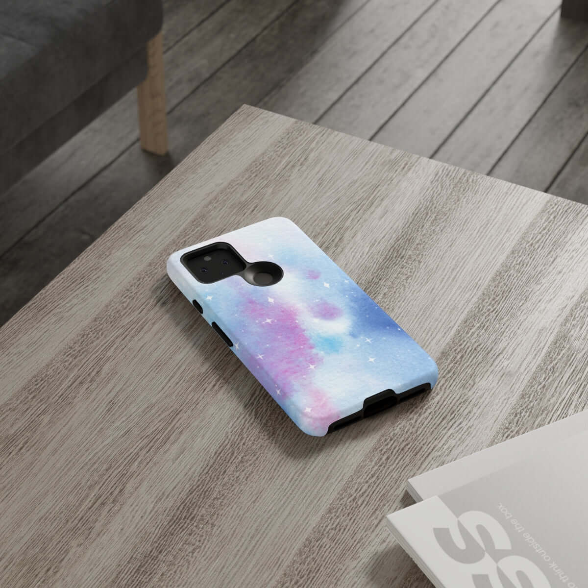 Printify Phone Case Blue and Purple Abstract Tough Cases