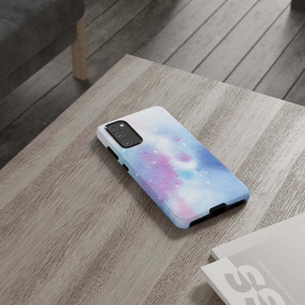 Printify Phone Case Blue and Purple Abstract Tough Cases