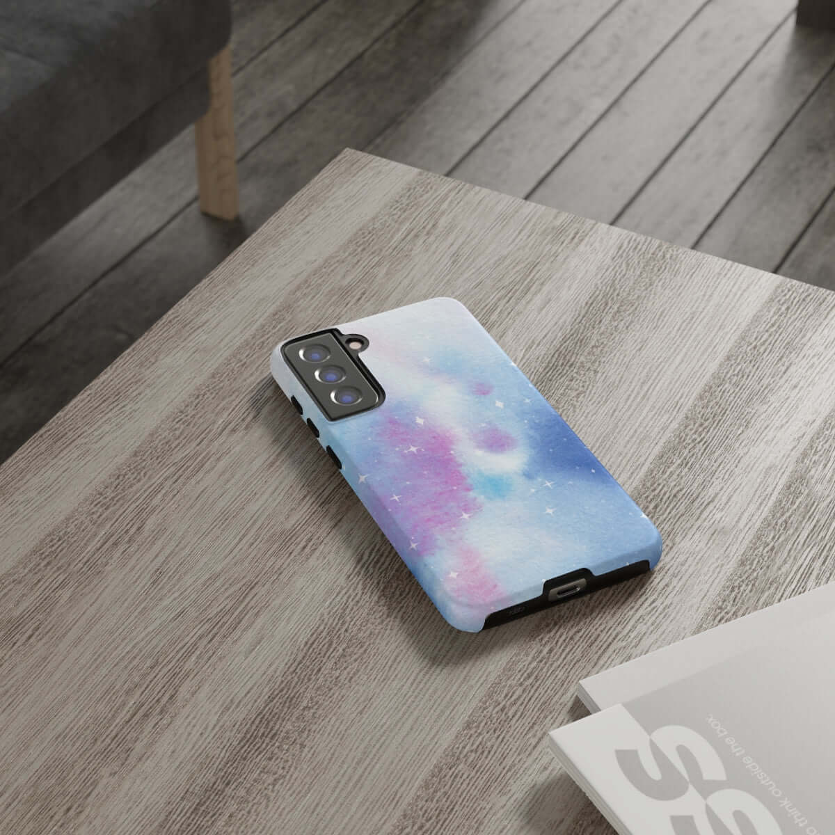 Printify Phone Case Blue and Purple Abstract Tough Cases