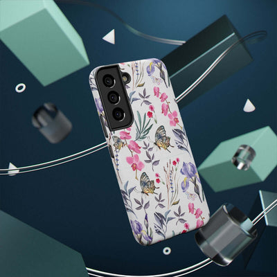 Printify Phone Case Butterlys & Flowers Impact-Resistant Cases